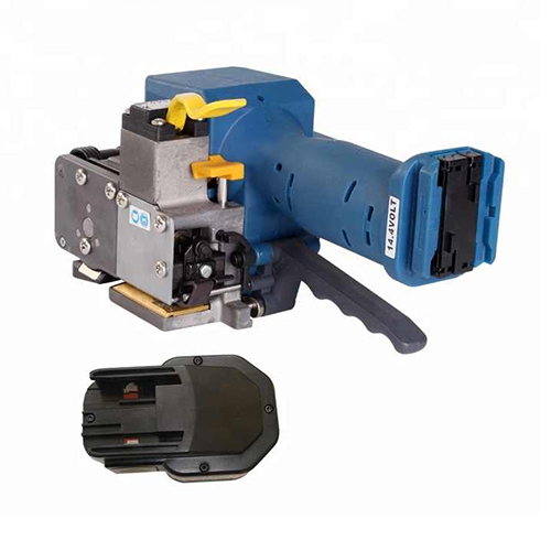 PET PP Semi-automatic Battery Powered Plastic Strapping Tool Small Hand Packing Machine