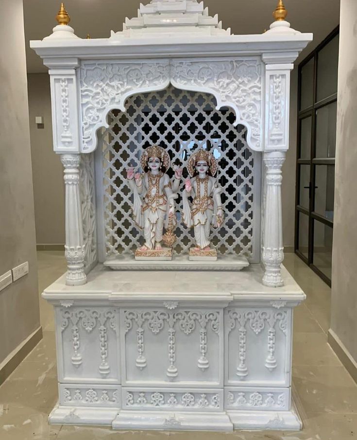 Traditional Jali Marble Temple
