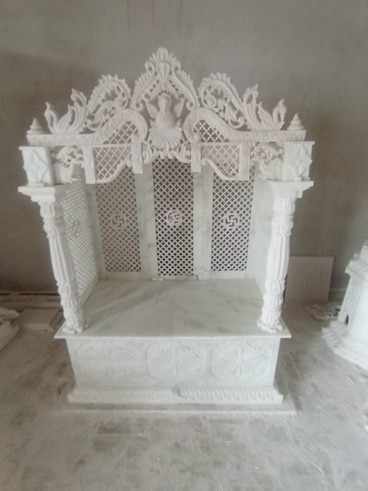 Traditional Jali Marble Temple