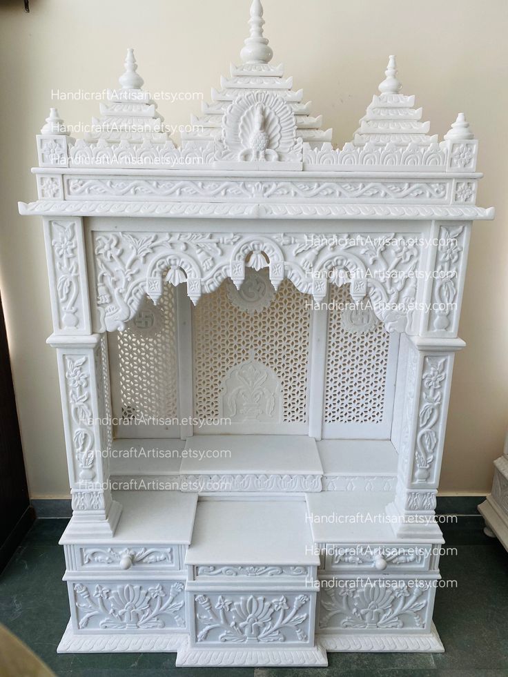 Traditional Jali Marble Temple