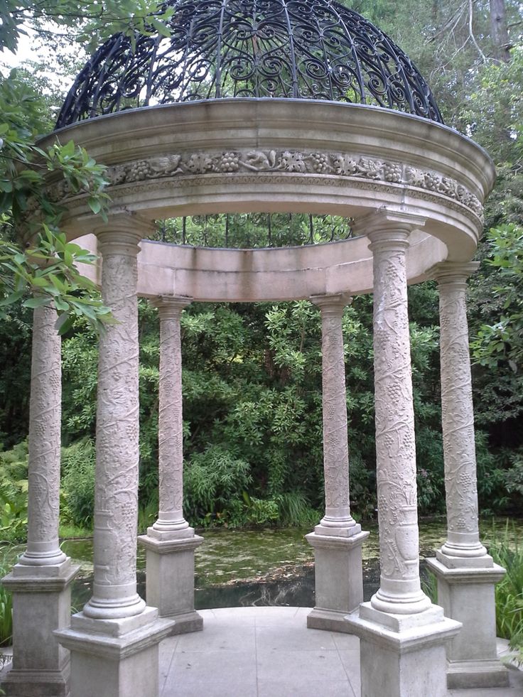 marble white stylish gazebo