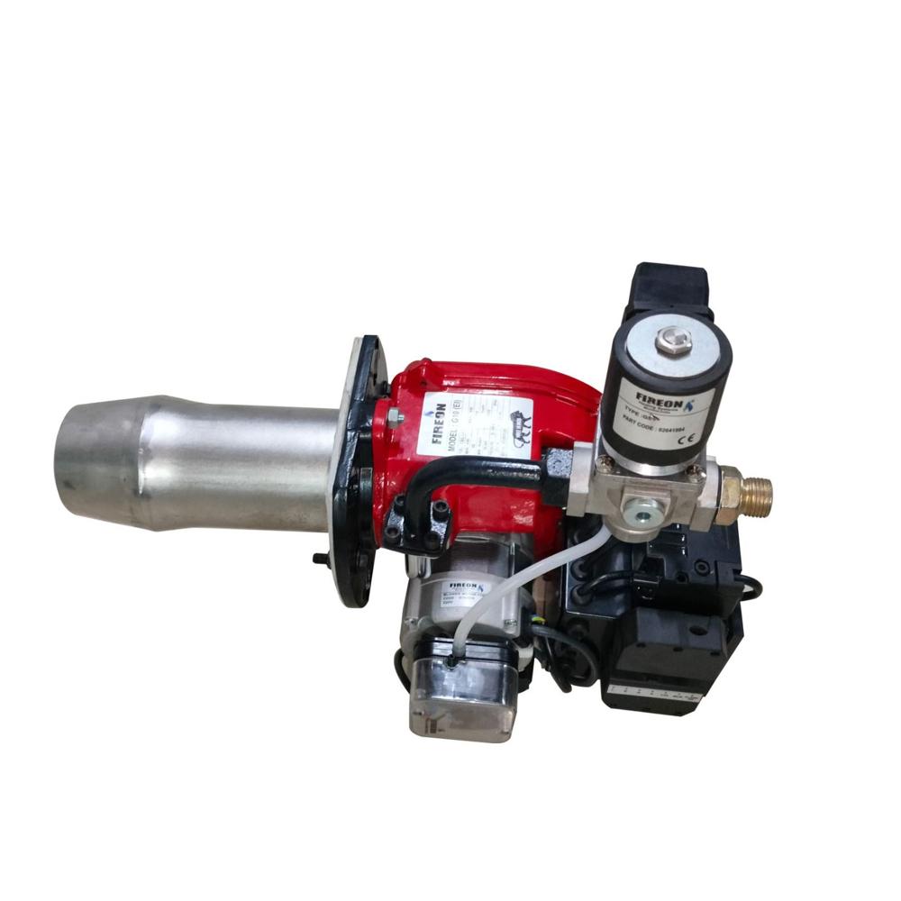 Industrial Gas Burner Fireon Model G10 - Power Range: 49-120 Kw, Single Stage, Low Nox Emissions, Plug & Play Setup, Durable Design, Premium Italian Solenoid Valve