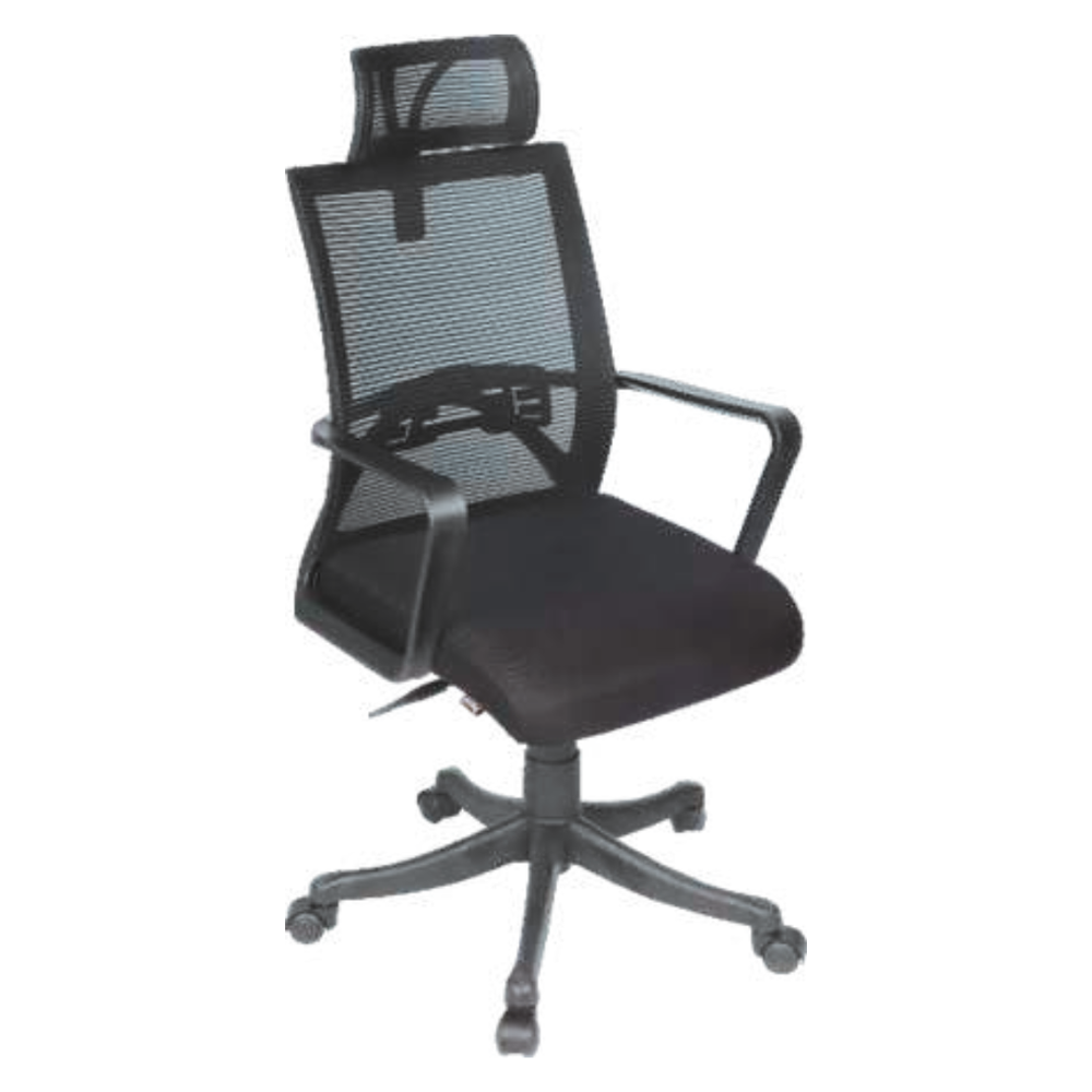 High Back Mesh Office Chair with Adjustable Headrest