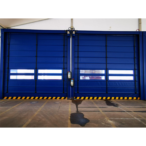 Automatic Sectional Apex High Speed Fold-Up Door - Coating Type: Powder Coated