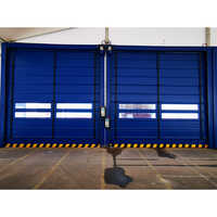 Automatic Sectional Apex High Speed Fold-up Door - Coating Type: Powder Coated