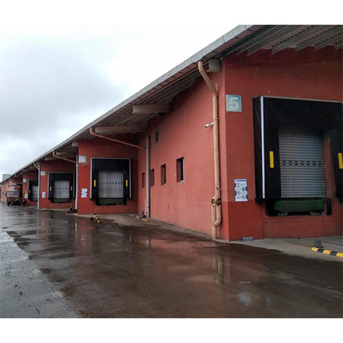 Automatic Commercial Dock Shelter - Color: Silver