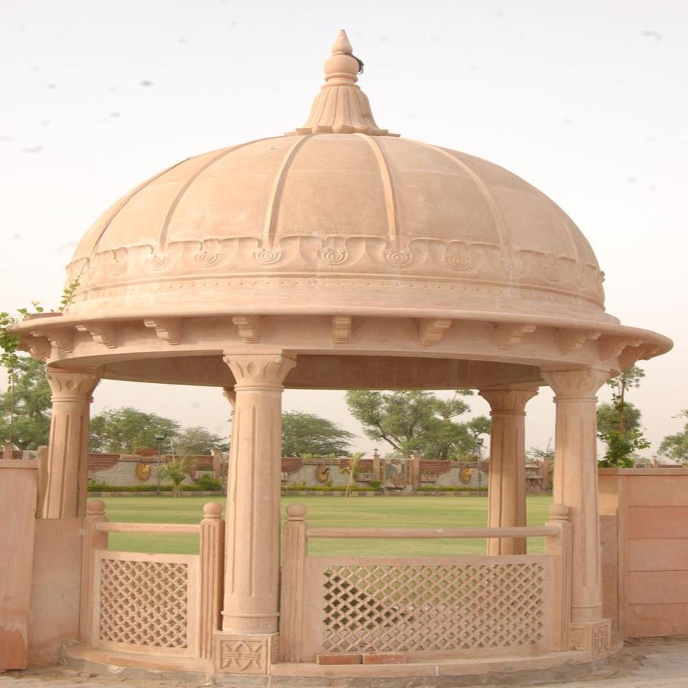 teak sandstone gazebo