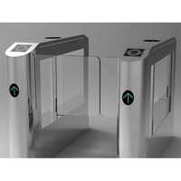 Automatic Slim Swing Turnstile - Color: Silver