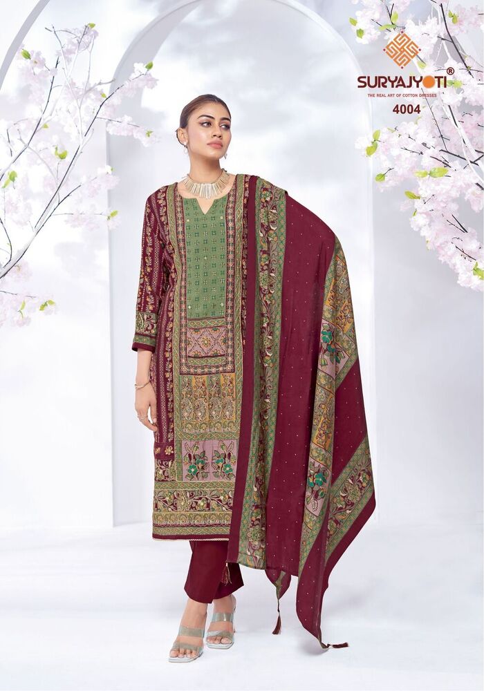 SuryaJyoti Kanchan Vol-04  Dress Material