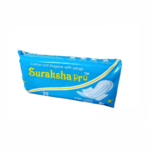 Suraksha Pro Napkins 20 Pads - Color: White