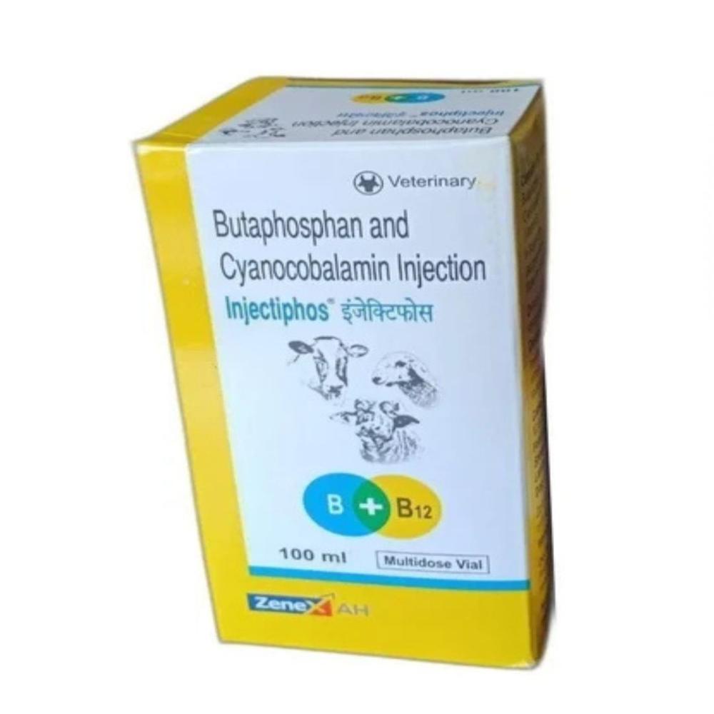 Injectiphos Butaphosphan and Cyanocobalamin 100ml Injection