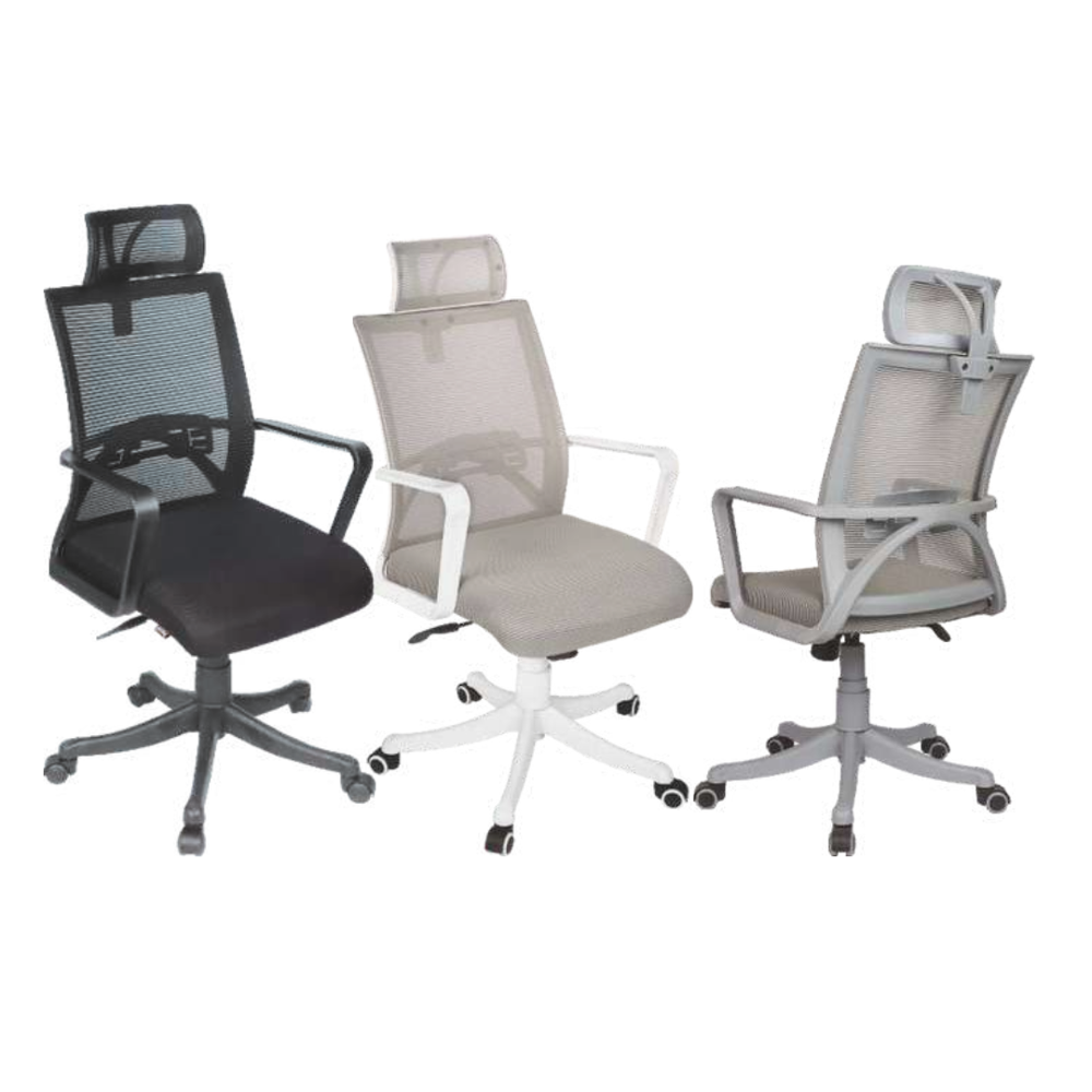 High Back Mesh Office Chair with Adjustable Headrest