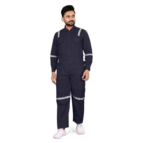 Cotton Boiler Suit With Reflective Tape
