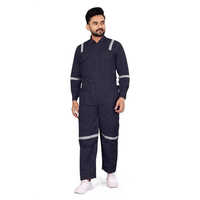 Cotton Boiler Suit With Reflective Tape