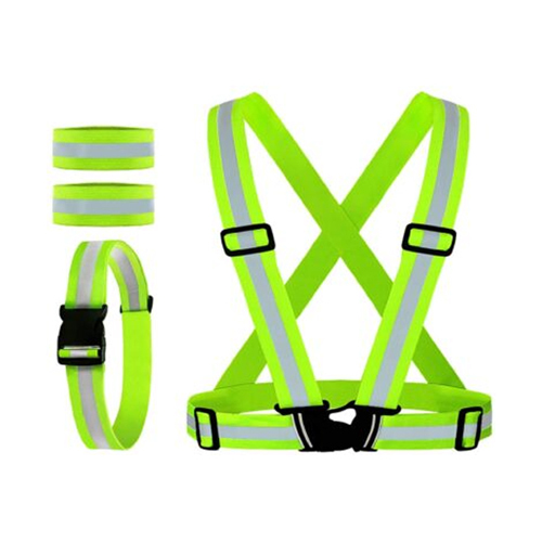 Executive Reflective Elastic Cross Belt