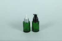30ML GREEN FLAT SHOULDER GLASS DROPPER BOTTLE