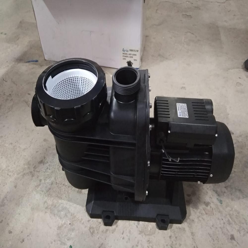 Swimming Pool Motor Pump - Mild Steel, Standard Size, Grey Color | 240 Volt, 50 Hertz, Floor Mounted For Easy Installation