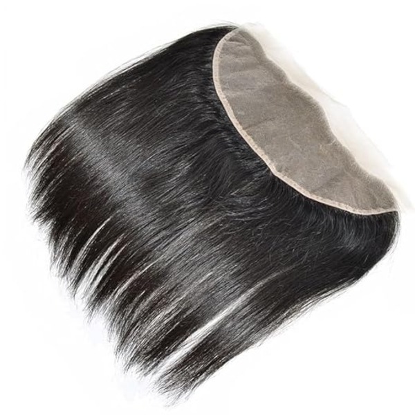 Natural Black 13x4 Brazilian Hair Lace Frontal, 100% Unprocessed Virgin Human Hair, 18 Inch