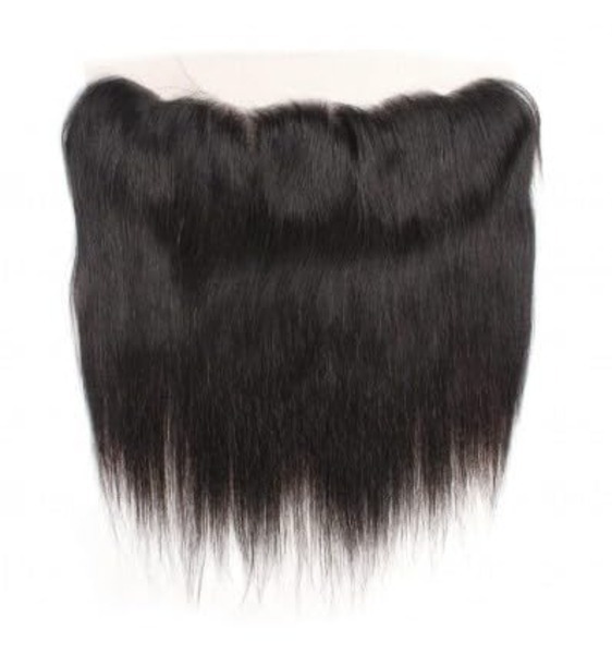 Natural Black 13x4 Brazilian Hair Lace Frontal, 100% Unprocessed Virgin Human Hair, 18 Inch