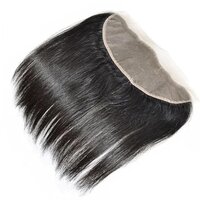 Natural Black 13x4 Brazilian Hair Lace Frontal, 100% Unprocessed Virgin Human Hair, 18 Inch