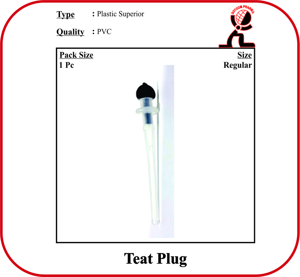 Teat Plug Plastic Superior - Application: Clinical Purpose