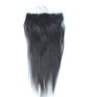 Full Lace Frontals Human Hair Pieces 16 Inch 13X4 Ear To Ear Transparent Lace Frontal Closure