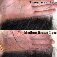Full Lace Frontals Human Hair Pieces 16 Inch 13X4 Ear To Ear Transparent Lace Frontal Closure
