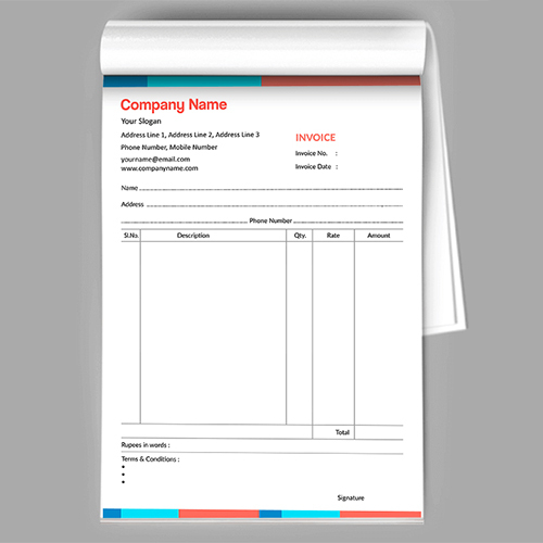 Bill Book Printing Services