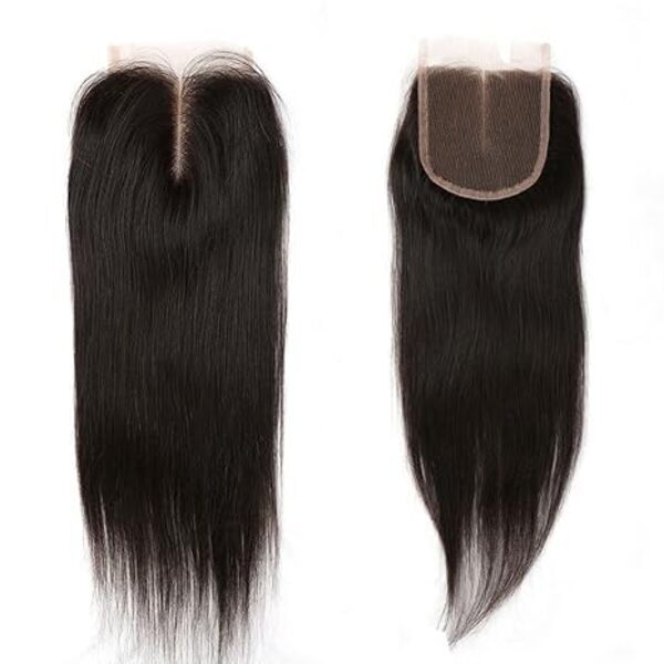 4x4 Lace Closure Straight Human Hair Middles Part 100% Unprocessed Brazilian Virgin Hair Closure 16