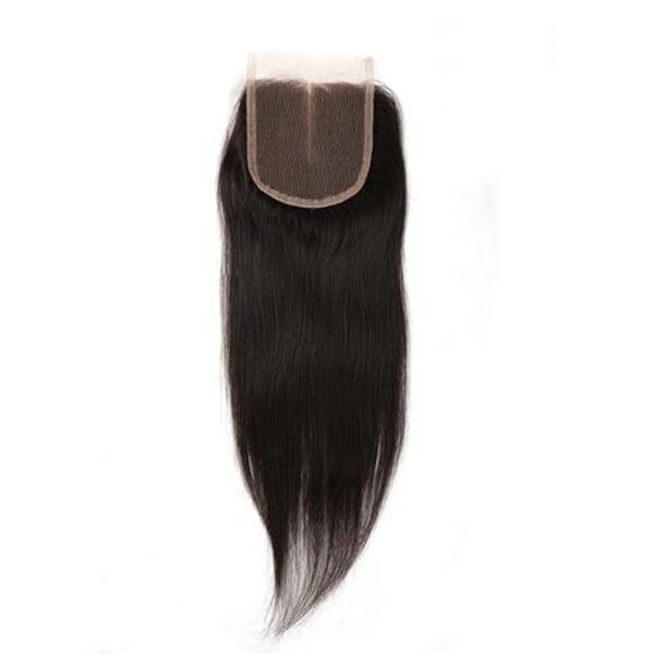 4x4 Lace Closure Straight Human Hair Middles Part 100% Unprocessed Brazilian Virgin Hair Closure 16