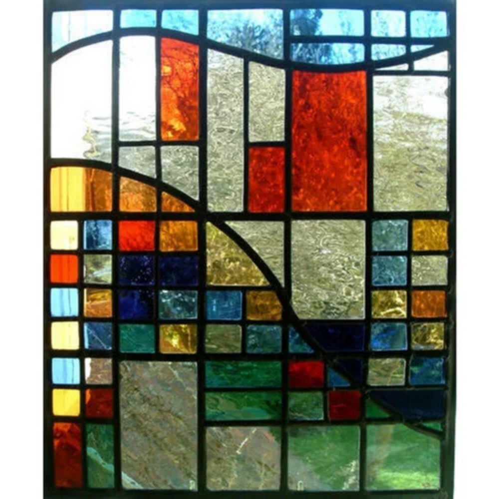 Multicolor Designer Glass - Size: Customized