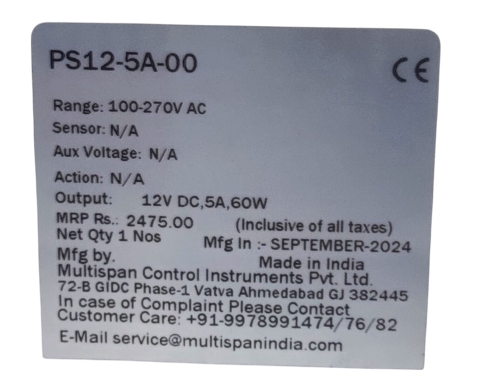 Multispan Ps12-5a-00 - Features: High Accuracy