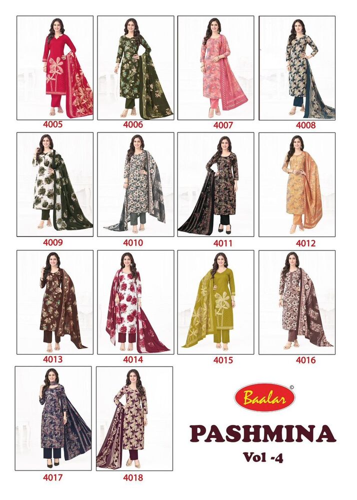 Baalar Pashmina Vol-04  Dress Material