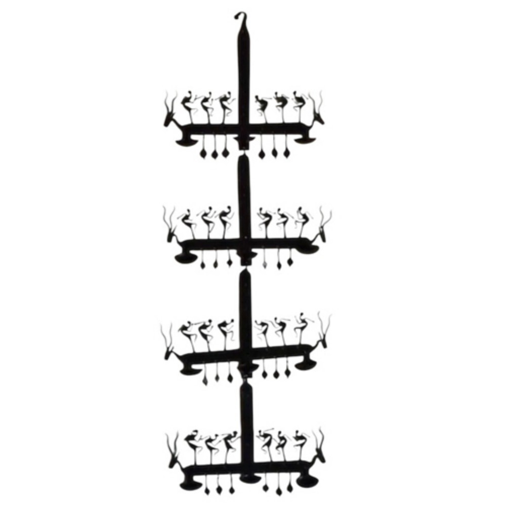 Brass Metal Dhokra Art Handicraft Item - Color: Black