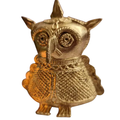 Traditional Dhokra Art Owl