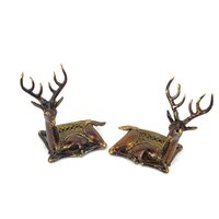 Traditional Dhokra Art Deer - Color: Golden