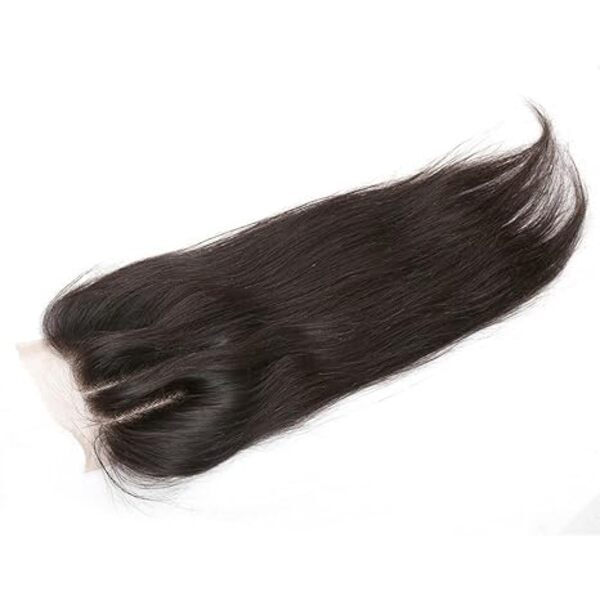 Lace Closure 3 Part Straight Brazilian Virgin Human Hair Closure 4x4 Natural Black Hair Color