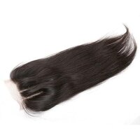 Lace Closure 3 Part Straight Brazilian Virgin Human Hair Closure 4x4 Natural Black Hair Color