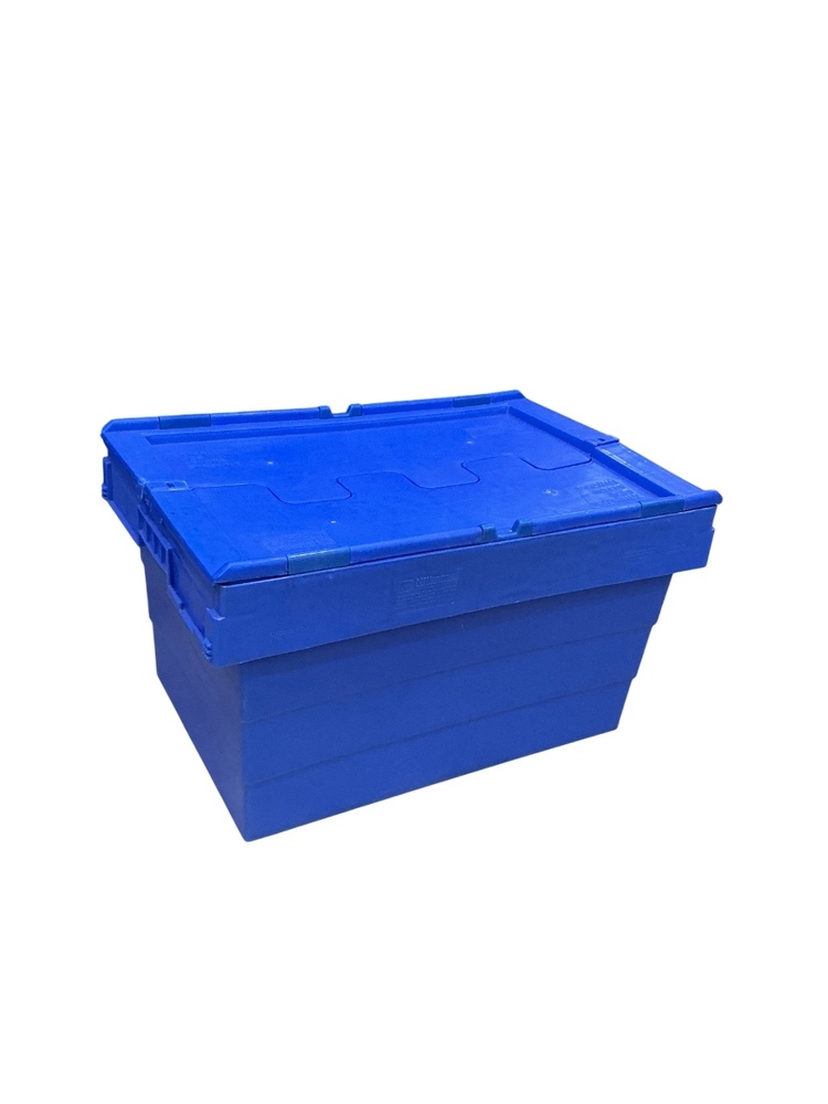Attached Lid And Bail Arm Crates - Material: Plastic