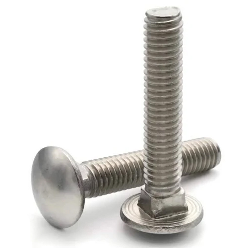 Metal Carriage Bolt - Color: Silver