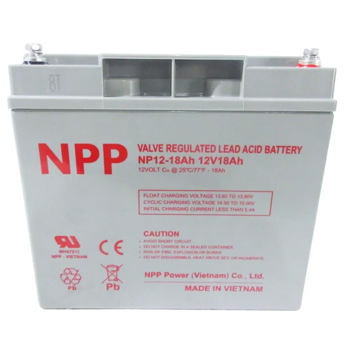 N Pp Lead Acid Battery 18Ah - Material: Abs