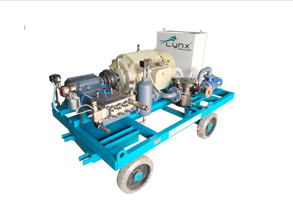 Triplex Water High Pressure Pump 200 Bar - Color: Grey