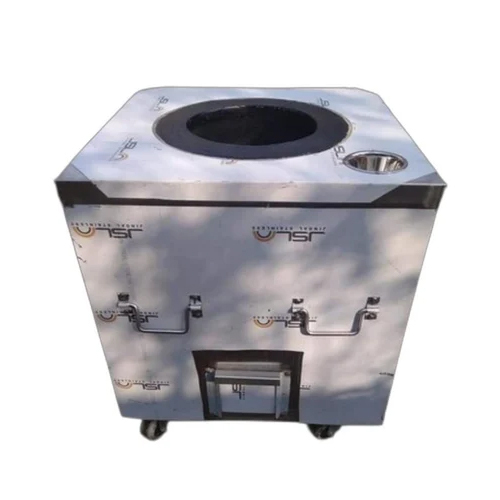 24X24X34 Ss Square Charcoal Tandoor For Restaurant - Features: Reliable To Use