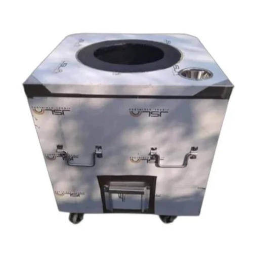 36X36X34 Ss Square Charcoal Tandoor - Features: Durable