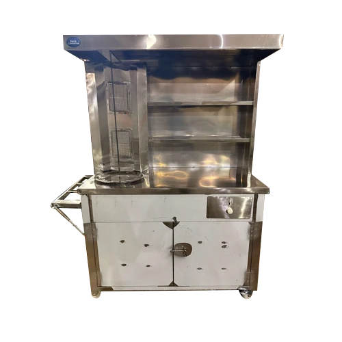 Stainless Steel Shawarma Machine With 4 Feet Thali - Capacity: 40 Kg