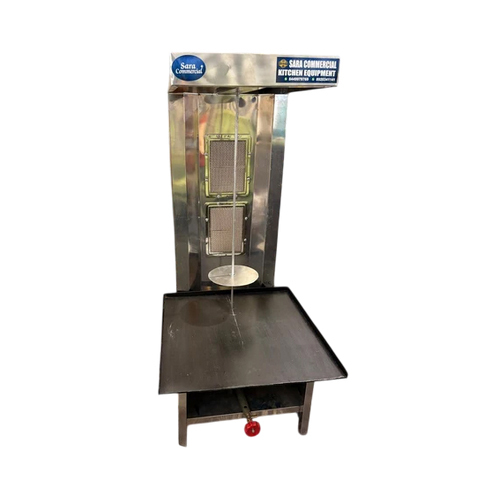 Stainless steel Table Top Shawarma Machine With 2 Imported Burner For Restaurant