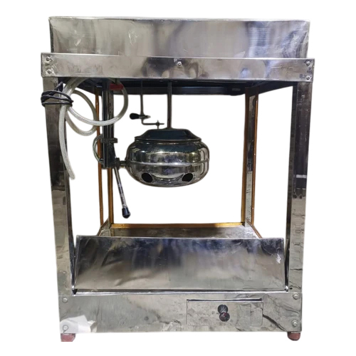 Stainless Steel Gas Popcorn Machine - Automation Grade: Semi Automatic