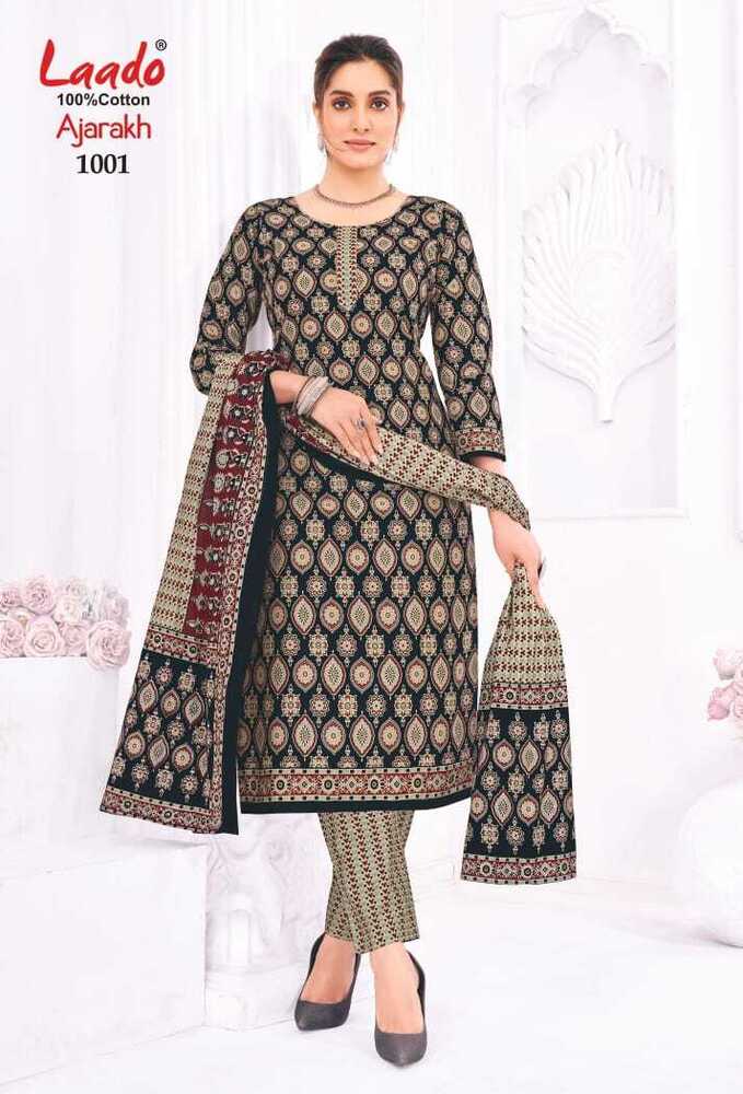 Laado Ajarakh Vol-01  Dress Material