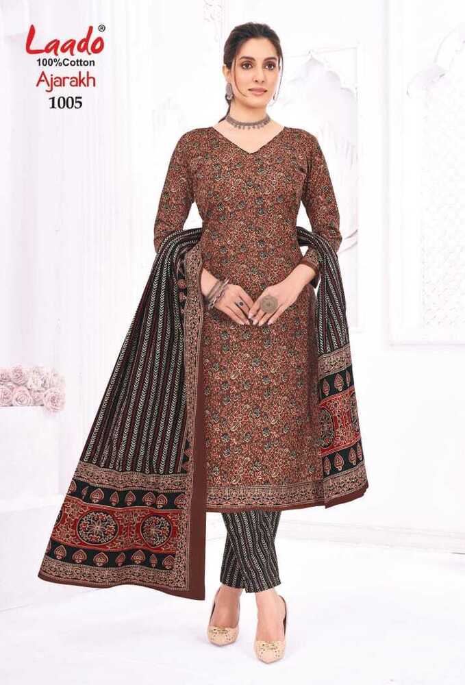 Laado Ajarakh Vol-01  Dress Material