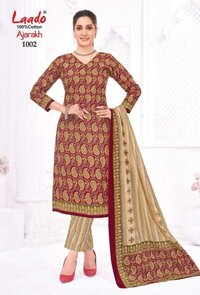 Laado Ajarakh Vol-01  Dress Material